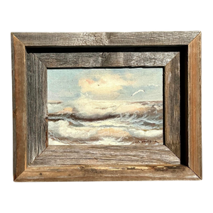 Vintage Coastal Original Seascape Oil on Board