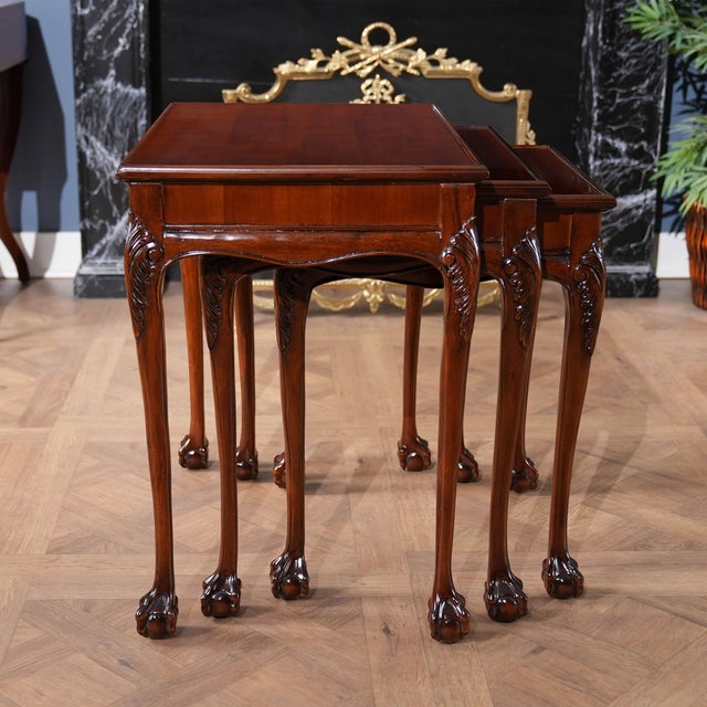 2020s The Chippendale Nesting Table For Sale - Image 5 of 12