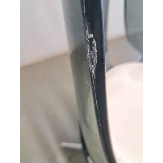 Mid-Century Modern Mid-Century Mod Smoked Lucite Swivel Dining Chairs- Set of 2 For Sale - Image 3 of 12