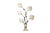 Large Lamp in Silver-Plated Brass and Silk by Antonio Pavia, 1970s For Sale - Image 10 of 10