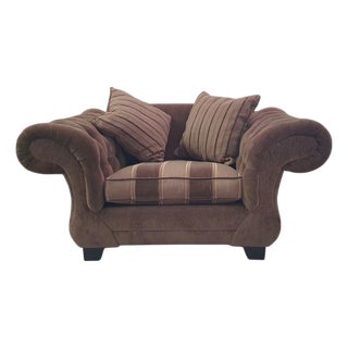 Large Dutch Weighty Love Seat with Cushions For Sale