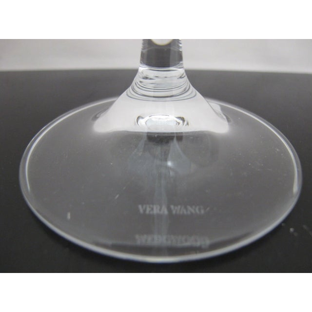 Transparent Vera Wang Wedgwood Duchesse Encore 9 1/2" Red Wine Glass Unused in Box For Sale - Image 8 of 8
