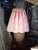Vintage 1980s Postmodern Pink Ceramic Table Lamp w/ Pleated Shade Hollywood Regency Deco Revival