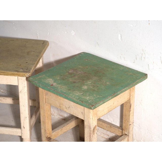 Bedside Tables in Pine, Central Europe, 1940, Set of 2 For Sale - Image 3 of 13