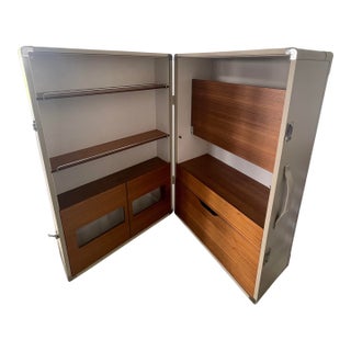 Poltrona Frau Isidoro Drinks Cabinet - Italian Saddle Leather & Walnut For Sale