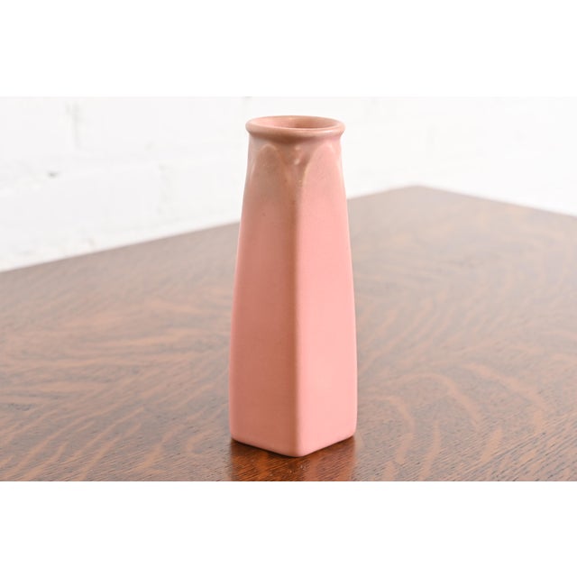 1920s Rookwood Pottery Arts & Crafts Glazed Ceramic Vase, 1928 For Sale - Image 5 of 12