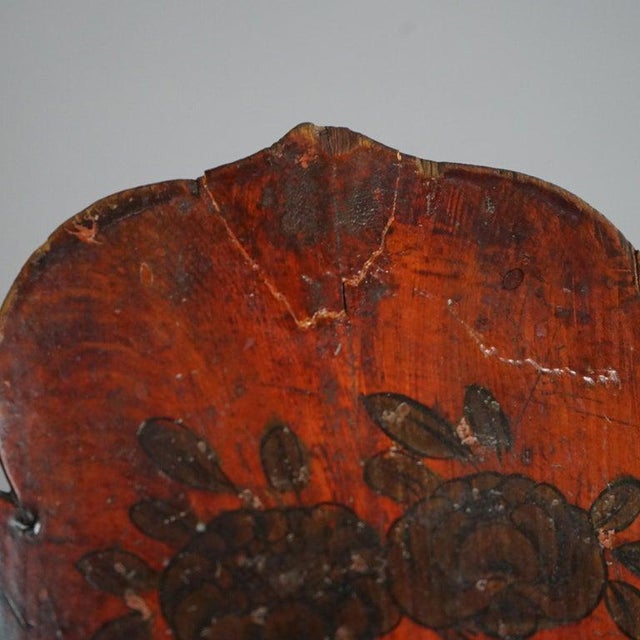 Antique Chinese Figural & Polychromed Wooden Basket Circa 1920 For Sale - Image 13 of 14