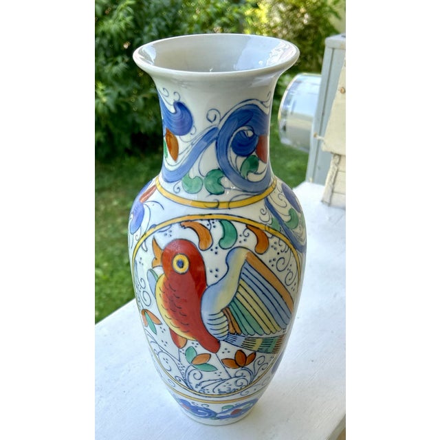 Chinoiserie Mid 20th Century Chinoiserie Porcelain Vase For Sale - Image 3 of 10
