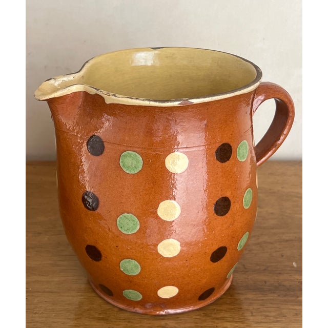 Large Antique French Country Jaspe Pitcher For Sale - Image 4 of 9
