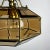Vintage Diamond Hex Crystal Pendant Lamp in Golden Brass, Italy, 1960s For Sale - Image 11 of 18