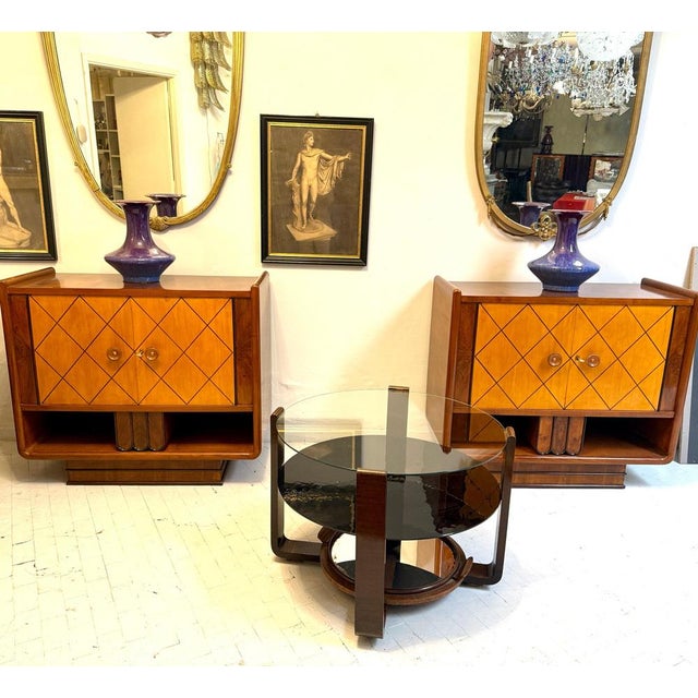 Art Deco Walnut Table, 1930s For Sale - Image 10 of 11