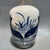 Blue and White Raised Relief Lotus Porcelain Vase, Chinoiserie Decor Vessel For Sale - Image 4 of 8