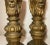Pair Antique Large Hand Carved Victorian Wood Architectural Salvage Table Lamps For Sale - Image 12 of 14