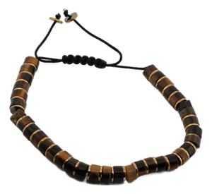 Men's Tiger's Eye Stone Adjustable Balance Bracelet