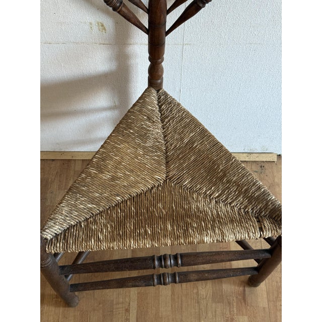 Vintage Dutch Wicker Wooden Armchair and Sofa, 1920s, Set of 2 For Sale - Image 11 of 17