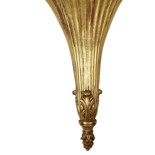 Gilded Baroque Style Mirror with Console, 1960s, Set of 2 For Sale - Image 10 of 18