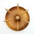 Metal Walnut Wood Fruit Bowl with Knives with Raffia Handles by Carl Auböck for Werkstätte Carl Auböck, Vienna, 1950s, Set of 7 For Sale - Image 7 of 15