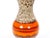 Mid-Century West German Glazed Porcelain Vase, Orange, Eggshell & Brown 10" Tall For Sale - Image 4 of 10