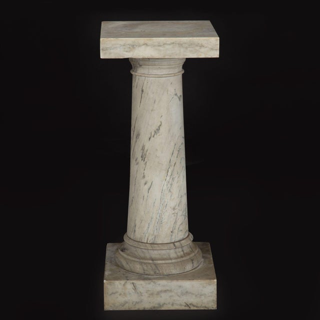 19th Century Italian Grand Tour Antique Marble Column Pedestal, Late 19th Century For Sale - Image 5 of 18