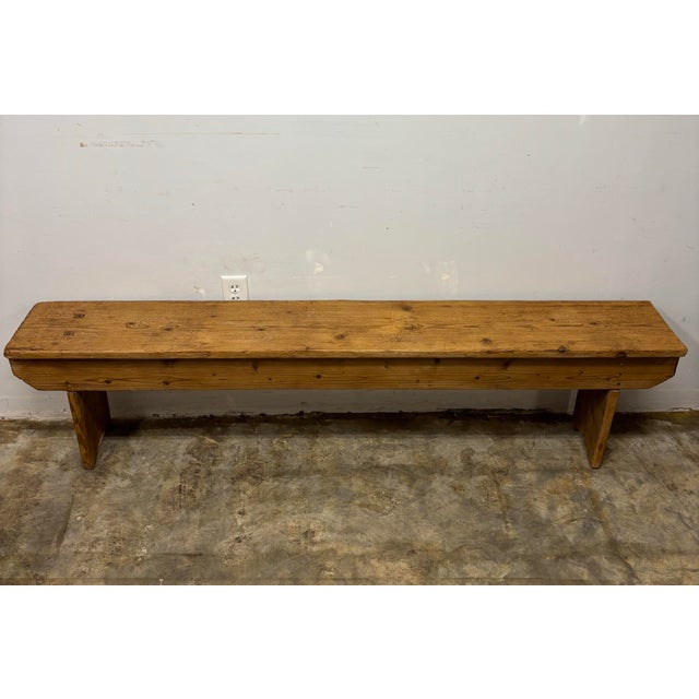 Antique English Pine Benches - A Pair For Sale In Naples, FL - Image 6 of 8
