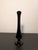 Mid-Century Modern Mid Century Black Swung Glass Bud Vase For Sale - Image 3 of 10