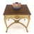 Wood Italian Carved Scallops Decorated 25" Square Cherry Top Sid End Occasional Table For Sale - Image 7 of 9