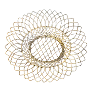 French Victorian Oval Wire Garden Basket or Planter