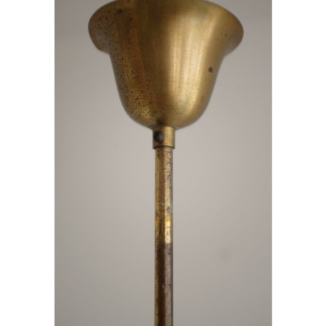 1950s Scandinavian Modern Leaf Decorated Pendant For Sale - Image 9 of 9