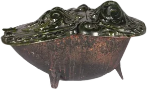 Vintage Italian Cast Iron Coal Holder