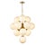Mid-Century Modern meets French glamour in La Dame chandelier. Its swirl glass globes will illuminate a romantic glow...