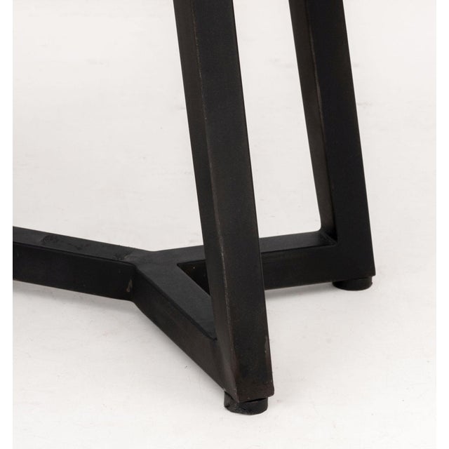 Wood Contemporary Petrified Wood Side Table For Sale - Image 7 of 10