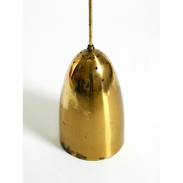 Mid-Century Modern Brass Height-Adjustable Pendant Lamp, 1950s For Sale - Image 14 of 18
