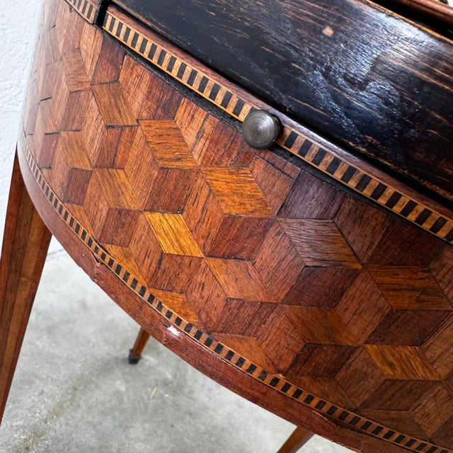Louis XVI Style Marquetry Game Table, 1900s For Sale - Image 4 of 18