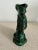 Ceramic Vintage Green Porcelain Seahorse Vase For Sale - Image 7 of 9