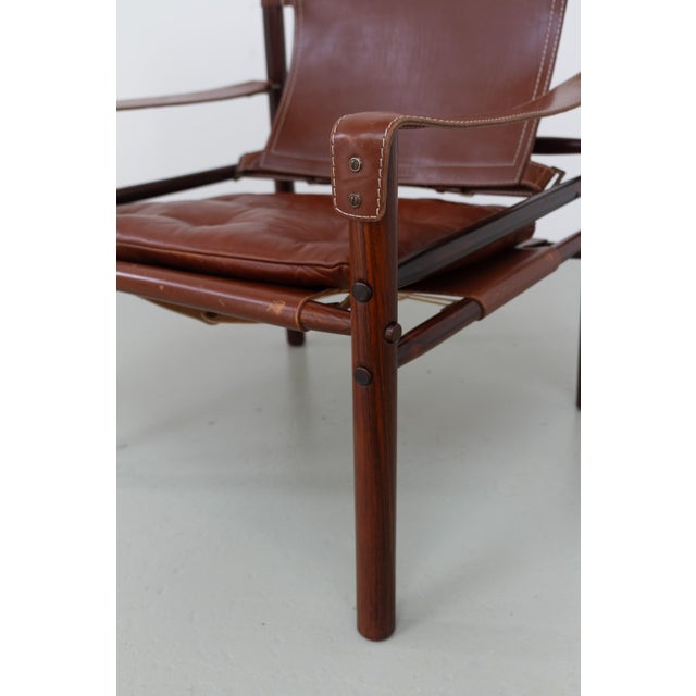 Brown Sirocco Safari Lounge Chair in Rosewood by Arne Norell for Aneby Mobler, Sweden, 1970s For Sale - Image 15 of 18