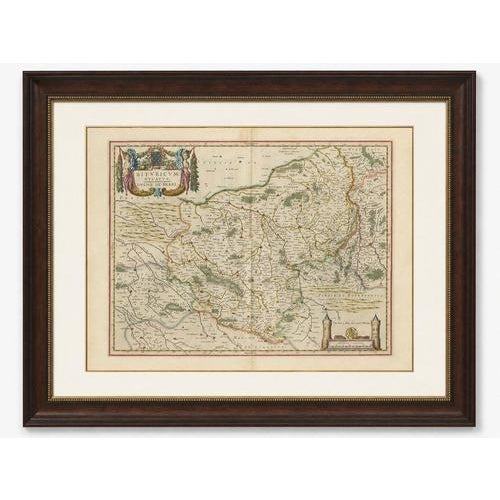 This original seventeenth-century map depicts the historic Duchy of Berry in central France. Titled “Bituricum Ducatus....