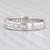 2010s 0.50ctw Diamond Wedding Band 18k White Gold Size 7-7.25 Ring Celebration Gs Labs For Sale - Image 5 of 7