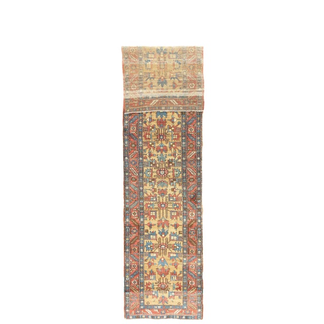 Late 19th Century Antique Bakshayesh Rug 3' x 12'11'' For Sale - Image 5 of 12