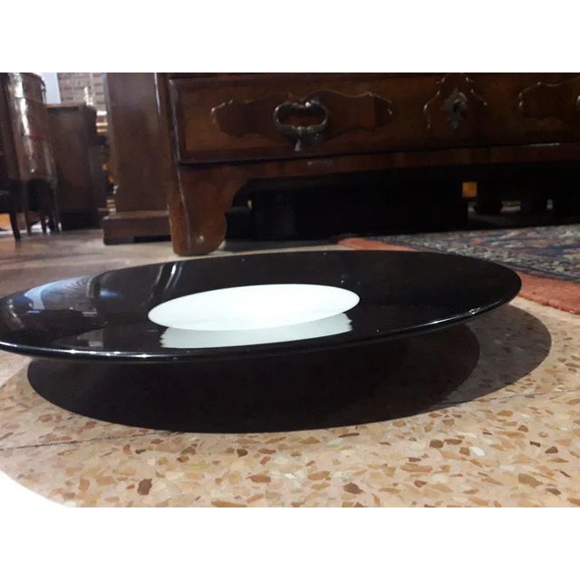 Marble Plate in Black and White, 1970 For Sale - Image 3 of 7