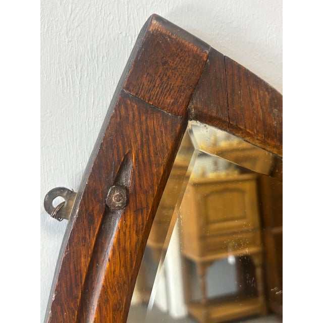 Early 20th Century Antique French Horseshoe Mirror For Sale - Image 5 of 6