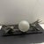 1930s Art Deco Marble, Soft Metal and Glass Italian Table Lamp For Sale - Image 11 of 11