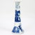 Set of 4 Chinese Export Blue & White Canton Porcelain Candlesticks For Sale - Image 9 of 18