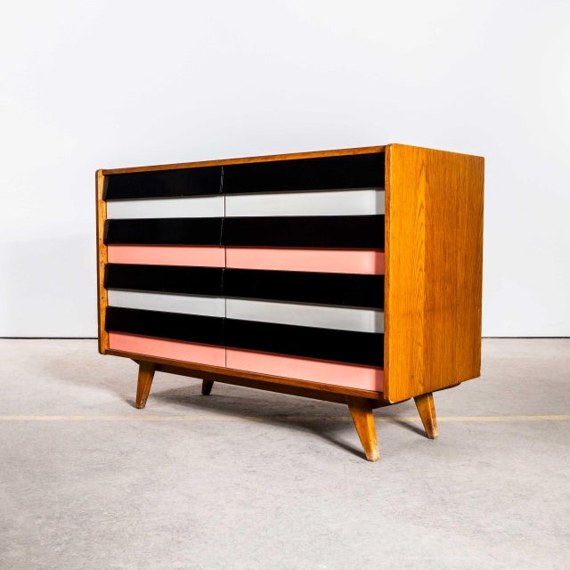 1950s Double Drawer Cabinet by Jiri Jiroutek for Interieur Praha, 1950s For Sale - Image 5 of 11