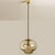 Brown Smoked Brown Glass & Brass Pendant Lights from Peill & Putzler, 1960s, Set of 2 For Sale - Image 8 of 18