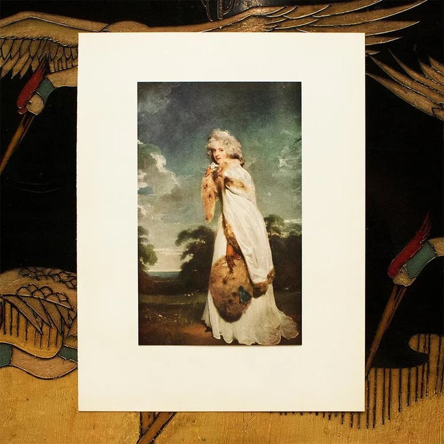 American 1956 After Thomas Lawrence "Elizabeth Farren, Later Countess Derby", Vintage Full-Color Print For Sale - Image 3 of 8