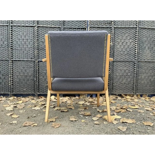 1950s Bauhaus Easy Chair by Selman Selmanagic for VEB Deutsche Werkstätten Hellerau, German USSR, 1950s For Sale - Image 5 of 13