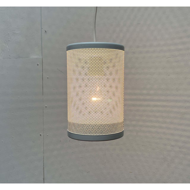 Minimalist Perforated Metal Pendant Lamp from Orno, Finland For Sale - Image 17 of 18