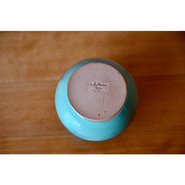 Handmade Stoneware Ceramic Ball Vase from J.F. Orsini, 1980s For Sale - Image 6 of 7