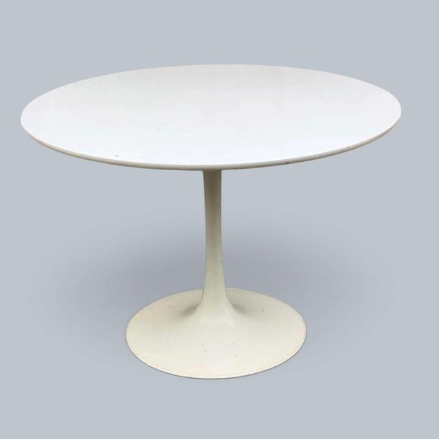 Plastic Vintage Space Age Arkana Tulip Dining Table and Chairs by Maurice Burke and Verner Panton, 1960s, Set of 5 For Sale - Image 7 of 10