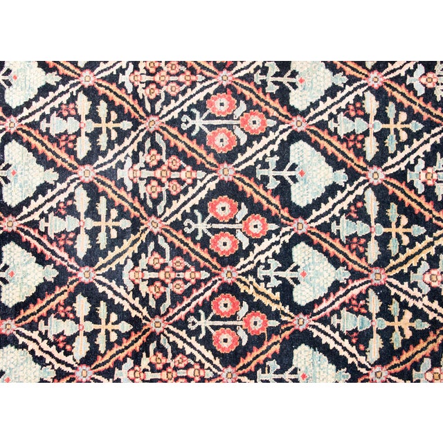 Terra Cotta Mid 20th Century Indian Heriz Rug For Sale - Image 8 of 14